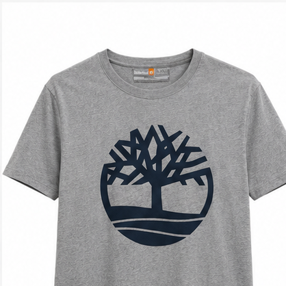 Timberland Men's Tree Logo T-Shirt – Heather Grey image 1