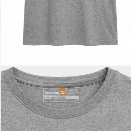 Timberland Men's Tree Logo T-Shirt – Heather Grey image 4