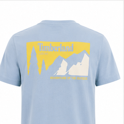 Timberland Men's Outdoor Patch T-Shirt – Light Blue image 3