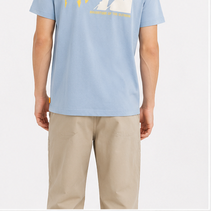 Timberland Men's Outdoor Patch T-Shirt – Light Blue image 9