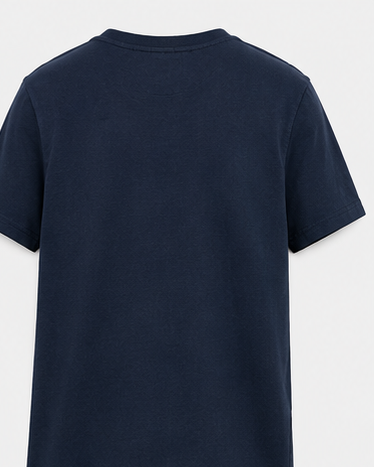 Timberland Men's Heritage Logo T-Shirt – Navy & Cream image 3