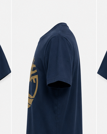 Timberland Men's Tree Logo T-Shirt – Navy Blue & Sand image 2