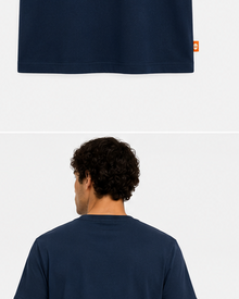 Timberland Men's Tree Logo T-Shirt – Navy Blue & Sand image 6