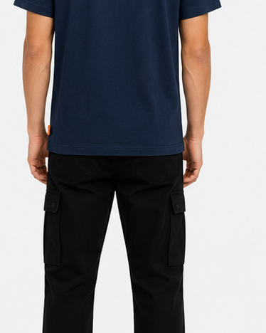 Timberland Men's Tree Logo T-Shirt – Navy Blue & Sand image 9