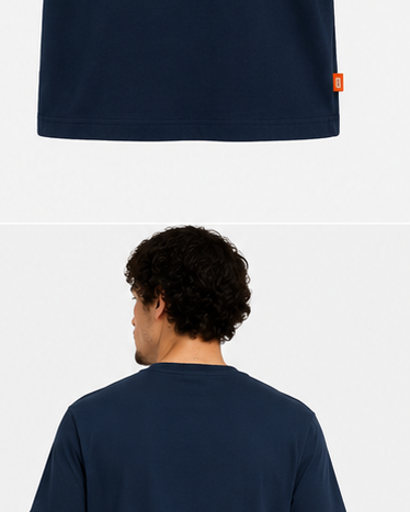 Timberland Men's Contrast Tree Logo T-Shirt – Navy & White image 6