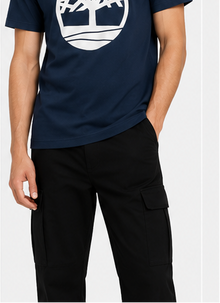 Timberland Men's Contrast Tree Logo T-Shirt – Navy & White image 8