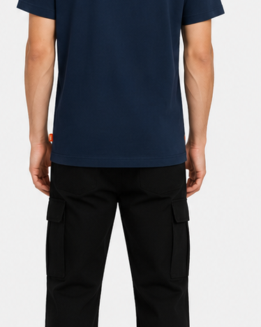 Timberland Men's Contrast Tree Logo T-Shirt – Navy & White image 9
