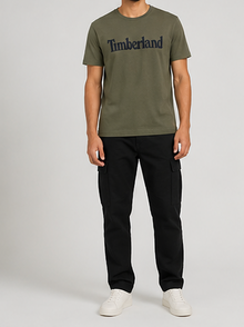 Timberland Men's Heritage Logo T-Shirt – Olive Green image 1