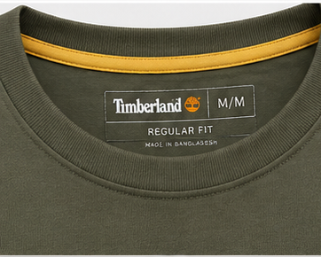 Timberland Men's Heritage Logo T-Shirt – Olive Green image 4