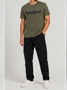 Timberland Men's Heritage Logo T-Shirt – Olive Green image 7