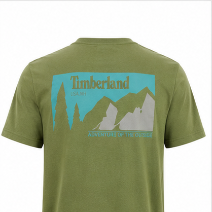 Timberland Men's Small Logo T-Shirt – Olive Green image 3