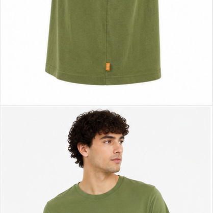 Timberland Men's Small Logo T-Shirt – Olive Green image 5