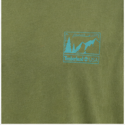 Timberland Men's Small Logo T-Shirt – Olive Green image 7