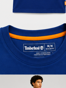 Timberland Men's Tonal Logo T-Shirt – Royal Blue image 4