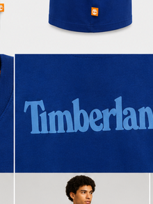 Timberland Men's Tonal Logo T-Shirt – Royal Blue image 5