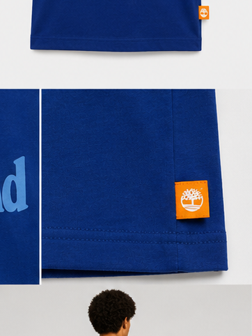 Timberland Men's Tonal Logo T-Shirt – Royal Blue image 6