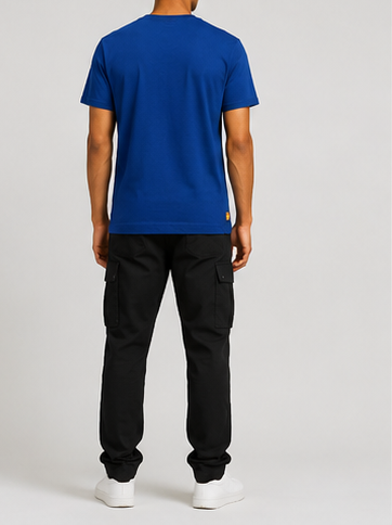 Timberland Men's Tonal Logo T-Shirt – Royal Blue image 9