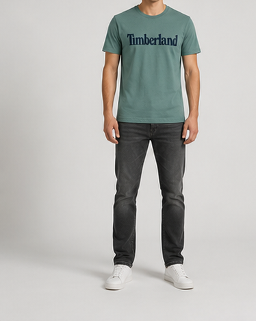 Timberland Men's Heritage Logo T-Shirt – Sage Green image 7