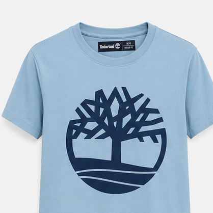 Timberland Men's Tree Logo T-Shirt – Sky Blue image 1