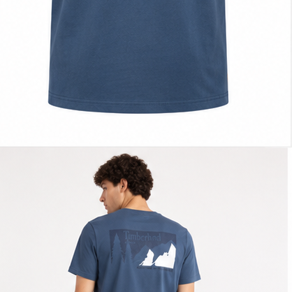 Timberland Men's Outdoor Patch T-Shirt – Slate Blue image 6