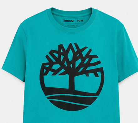 Timberland Men's Tree Logo T-Shirt – Turquoise image 1