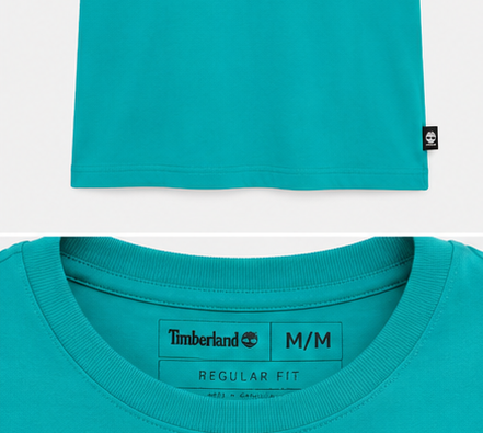 Timberland Men's Tree Logo T-Shirt – Turquoise image 4