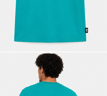 Timberland Men's Tree Logo T-Shirt – Turquoise image 6