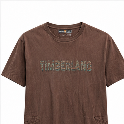 Timberland Men's Tonal Logo T-Shirt – Vintage Brown image 1