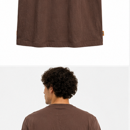 Timberland Men's Tonal Logo T-Shirt – Vintage Brown image 6