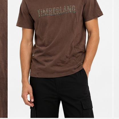 Timberland Men's Tonal Logo T-Shirt – Vintage Brown image 8