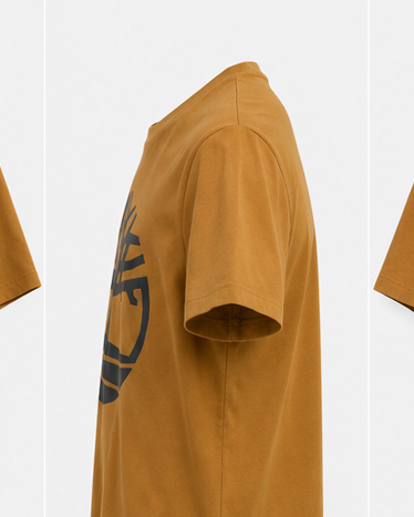 Timberland men's wheat brown tree logo T-shirt image 2