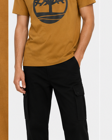 Timberland men's wheat brown tree logo T-shirt image 8