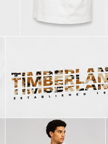 Timberland Men's Camo Logo T-Shirt – White image 5