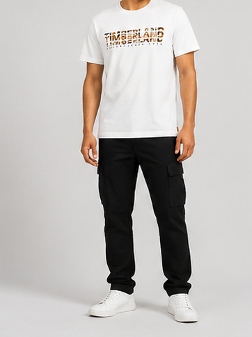 Timberland Men's Camo Logo T-Shirt – White image 7