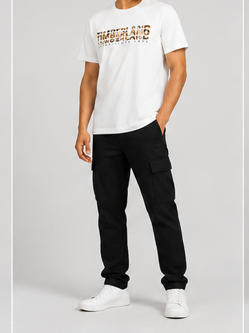 Timberland Men's Camo Logo T-Shirt – White image 8