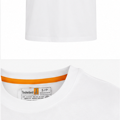 Timberland Men's Chest Patch T-Shirt – White image 4