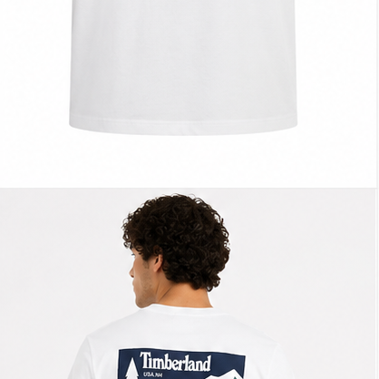 Timberland Men's Chest Patch T-Shirt – White image 6