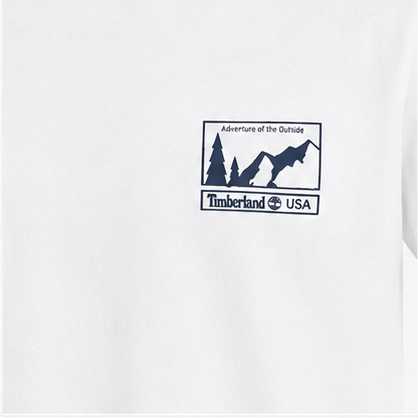 Timberland Men's Chest Patch T-Shirt – White image 7