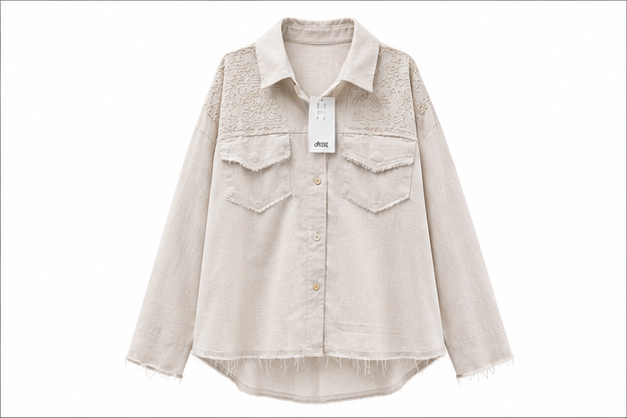 Hobz Shirt 11343- Cream