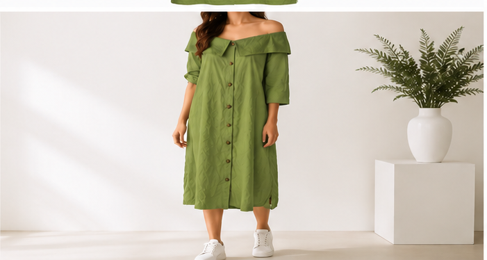 Hobz Dress S2- Green