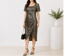 Hobz Dress 20852 - Black & Gold