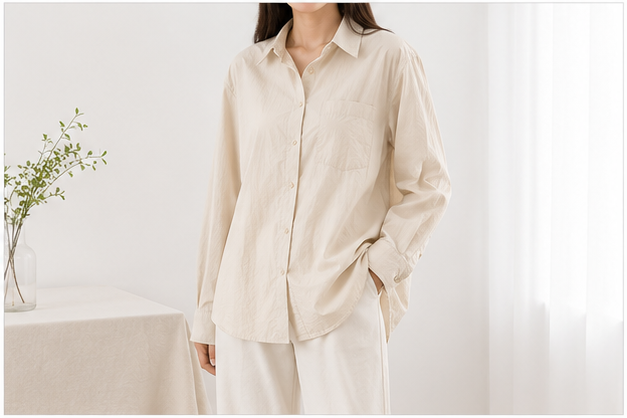 Hobz Shirt 1575- Cream