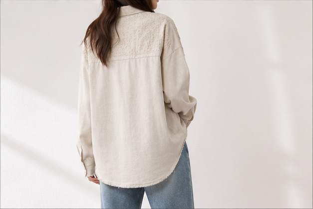 Hobz Shirt 11343- Cream