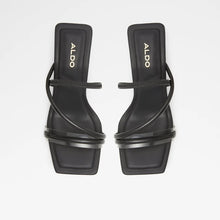 Heeled Slim-heel Black Sandals
